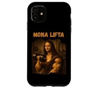 Custodia per iPhone 11 Mona Lifta Muscle Mona Lisa Lifting Weights Bodybuilding Gym