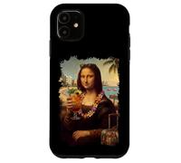 Custodia per iPhone 11 Mona Lisa In Florida Vacanza Cocktail Viaggio Spiaggia