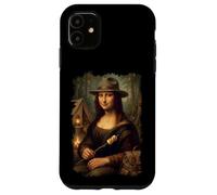 Custodia per iPhone 11 Mona Lisa Vacanza In Campeggio Escursionismo Campeggio Falò