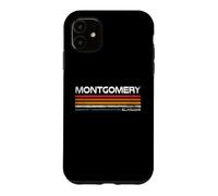 Custodia per iPhone 11 Montgomery Alabama - Design vintage a righe