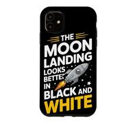 Custodia per iPhone 11 Moon Landing Hoax Conspiracy Fake Cover-Up bufala lunare