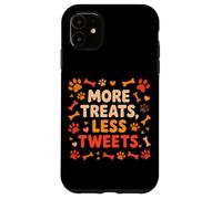 Custodia per iPhone 11 MORE TREATS LESS TWEETS