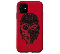 Custodia per iPhone 11 Mortal Kombat 9 Scorpion Skull Icon