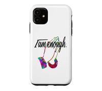 Custodia per iPhone 11 MOTIVATIONAL " I AM ENOUGH " Colorful Praying Hands