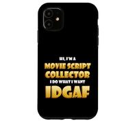 Custodia per iPhone 11 Movie Script Collector Film Memorabilia Collection TV Script