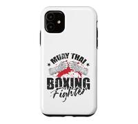 Custodia per iPhone 11 Muay Thai Boxing Fighter Guerriero del Ring