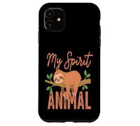 Custodia per iPhone 11 My Spirit Animal Bradipo divertente carino