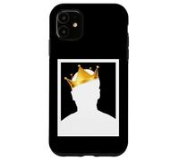 Custodia per iPhone 11 Mysterious Royal King with Golden Crown Illustration Graphic