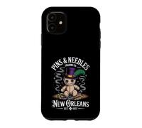 Custodia per iPhone 11 Mystical Voodoo Doll New Orleans Pins and Needles Art