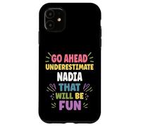 Custodia per iPhone 11 NADIA Personalized Women's Gift Custom NADIA