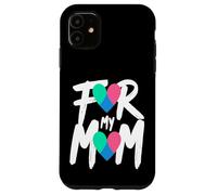 Custodia per iPhone 11 Nastro a forma di cuore per la sensibilizzazione sul cancro alla tiroide per la mia mamma