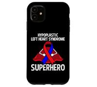 Custodia per iPhone 11 Nastro ipoplastico con sindrome del cuore sinistro, supereroe guerriero