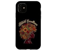 Custodia per iPhone 11 Natural Hair Floral Afro Woman Melanin Pride