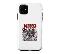 Custodia per iPhone 11 Nerone Imperatore Romano Antica Roma Città Infuocata