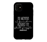 Custodia per iPhone 11 Nessuna Arma Formata Contro di Me Avrà Successo