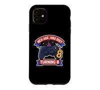 Custodia per iPhone 11 New Boys Age Who Dis Turning 8 Funny Gamer 8 ° compleanno