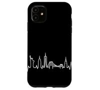 Custodia per iPhone 11 New York, orizzonte, statua, di, libertà, battito cardiaco