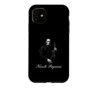 Custodia per iPhone 11 Niccolò Paganini Romantico Violino Virtuoso Ritratto