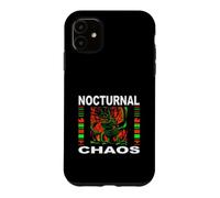Custodia per iPhone 11 Nights Owl Gamer Nocturnal Chaos Coffee Lover