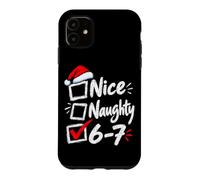 Custodia per iPhone 11 Nizza Cattivo 6-7 Buon Natale Divertente Sei Sette