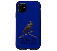 Custodia per iPhone 11 No Kings Day Crow 28 marzo 2026 Protesta per la democrazia americana