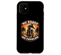 Custodia per iPhone 11 No Roads No Problem Dirt Bike Rider Moto Moto MX