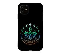 Custodia per iPhone 11 Nodo Celtico Luna Simboli Elementi Terra Aria Acqua