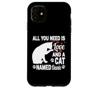 Custodia per iPhone 11 Nome gatto personalizzato Dante Cute Kitty Pet Amante