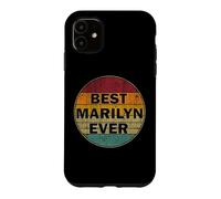 Custodia per iPhone 11 Nome personalizzato Marilyn I love Marilyn Retro stile vintage