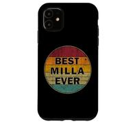 Custodia per iPhone 11 Nome personalizzato Milla I love Milla Retro Vintage Style