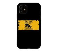 Custodia per iPhone 11 Non calpestare noi Anarchico Gatto Nero Gadsden Parodia