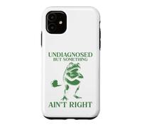Custodia per iPhone 11 Non diagnosticato, ma qualcosa non è giusto, strano umorismo rana