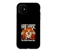 Custodia per iPhone 11 Non ho scelto il divano Il divano mi ha scelto Corgi