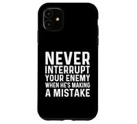Custodia per iPhone 11 Non interrompere mai il nemico facendo un errore giocatore di scacchi