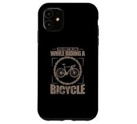 Custodia per iPhone 11 Non puoi essere triste mentre vai in bicicletta