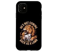 Custodia per iPhone 11 Non tornerà come un agnello leone di Giuda