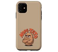Custodia per iPhone 11 Nope-Tato Angry Grumpy Patate Amante Divertente Cibo Sarcastico