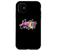 Custodia per iPhone 11 North Carolina Tie Dye