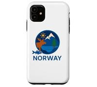 Custodia per iPhone 11 Norway Adventure - Nordic Nature Travel Gift, all'aperto