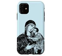 Custodia per iPhone 11 Nostra Beata Madre Maria e Bambino Mater Amabilis Cattolica