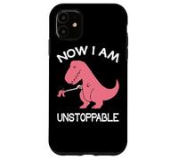Custodia per iPhone 11 Now I'm Unstoppable - Funny T-Rex Dinosaur