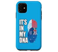 Custodia per iPhone 11 Nuova Zelanda E Malgascio Mix DNA Heritage Flag