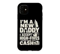 Custodia per iPhone 11 Nuovo padre papà annuncio High Five umorismo