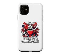 Custodia per iPhone 11 Nurse Life Surviving On Coffee And Chaos ER