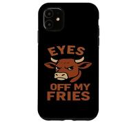 Custodia per iPhone 11 Occhi fuori dalle mie patatine fritte - Angry B