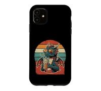 Custodia per iPhone 11 Occhiali da sole retrò Dragon Ice Coffee Summer Vibes