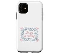 Custodia per iPhone 11 Ocean Seashell Starfish Il mare chiama citazione