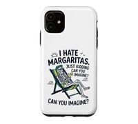 Custodia per iPhone 11 Odio Margaritas Stavo scherzando Scheletro Humor spiaggia