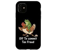 Custodia per iPhone 11 Off To Commit Tax Fraud Frog Anti-tasse Rana