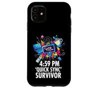 Custodia per iPhone 11 Office Worker 4:59 PM Quick Sync Survivor Meme